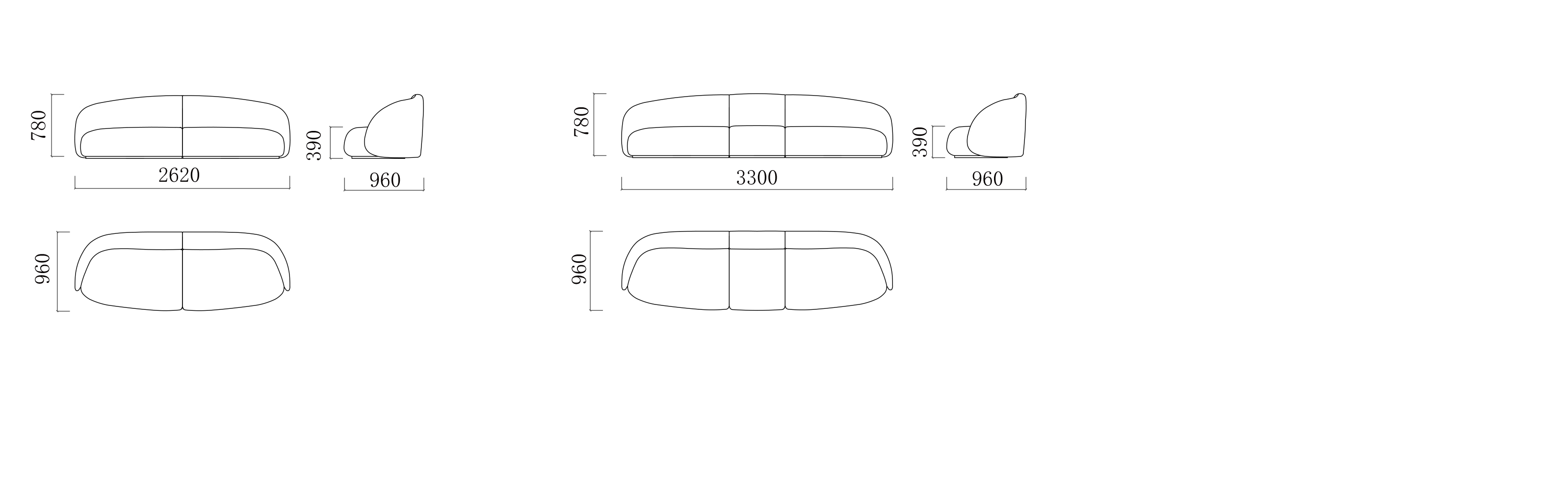 WH08 迭奏沙發 組合方式