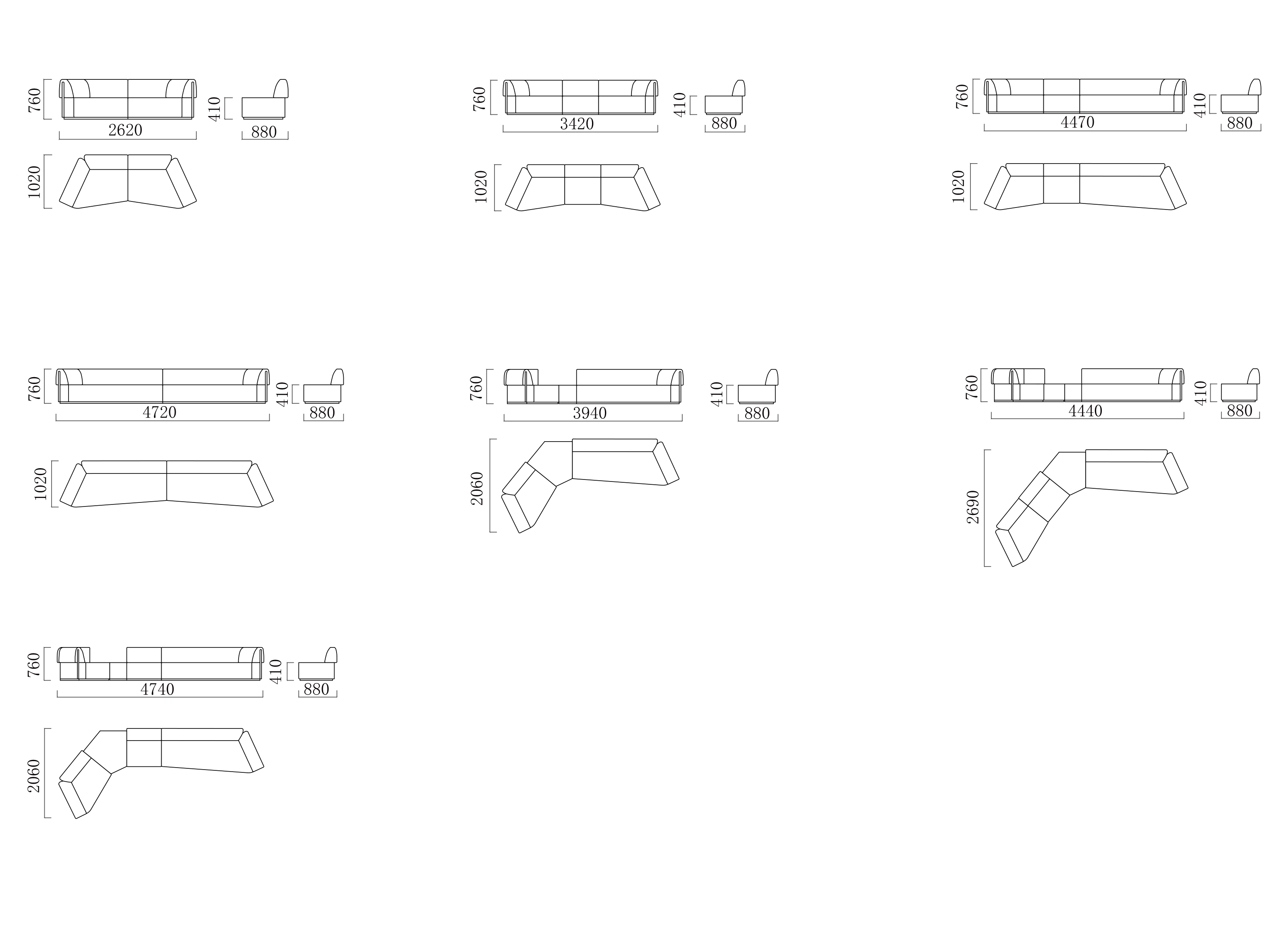 CH18 定奕沙發 組合方式